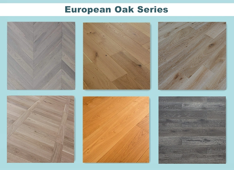 Big Plank Brushed Surface Oak Engineered Wood Flooring