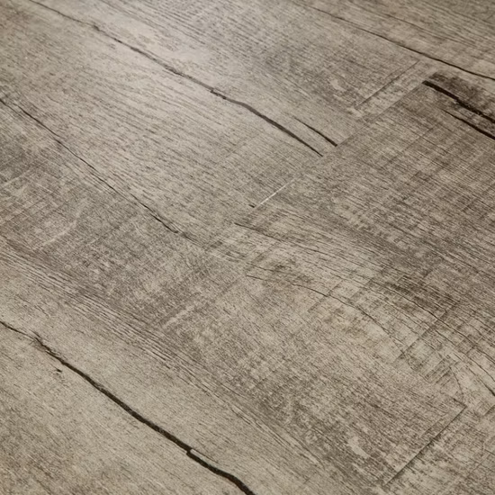 Großhandel mit Holzmuster, weißer Eiche, PVC-Kunststofffliesen, Klick-Vinylboden, SPC-starrer Vinylbodenbelag