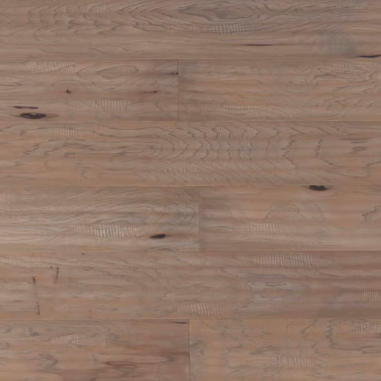 Glasierter und handgekratzter Hartholzboden aus Hickory-Holz