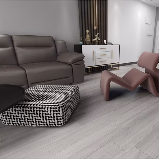 Dekor Garage Lvt Fliesen Klicken Sie auf PVC-Kunststoff-Holz-Vinylplanken Luxus-SPC-Bodenbelag